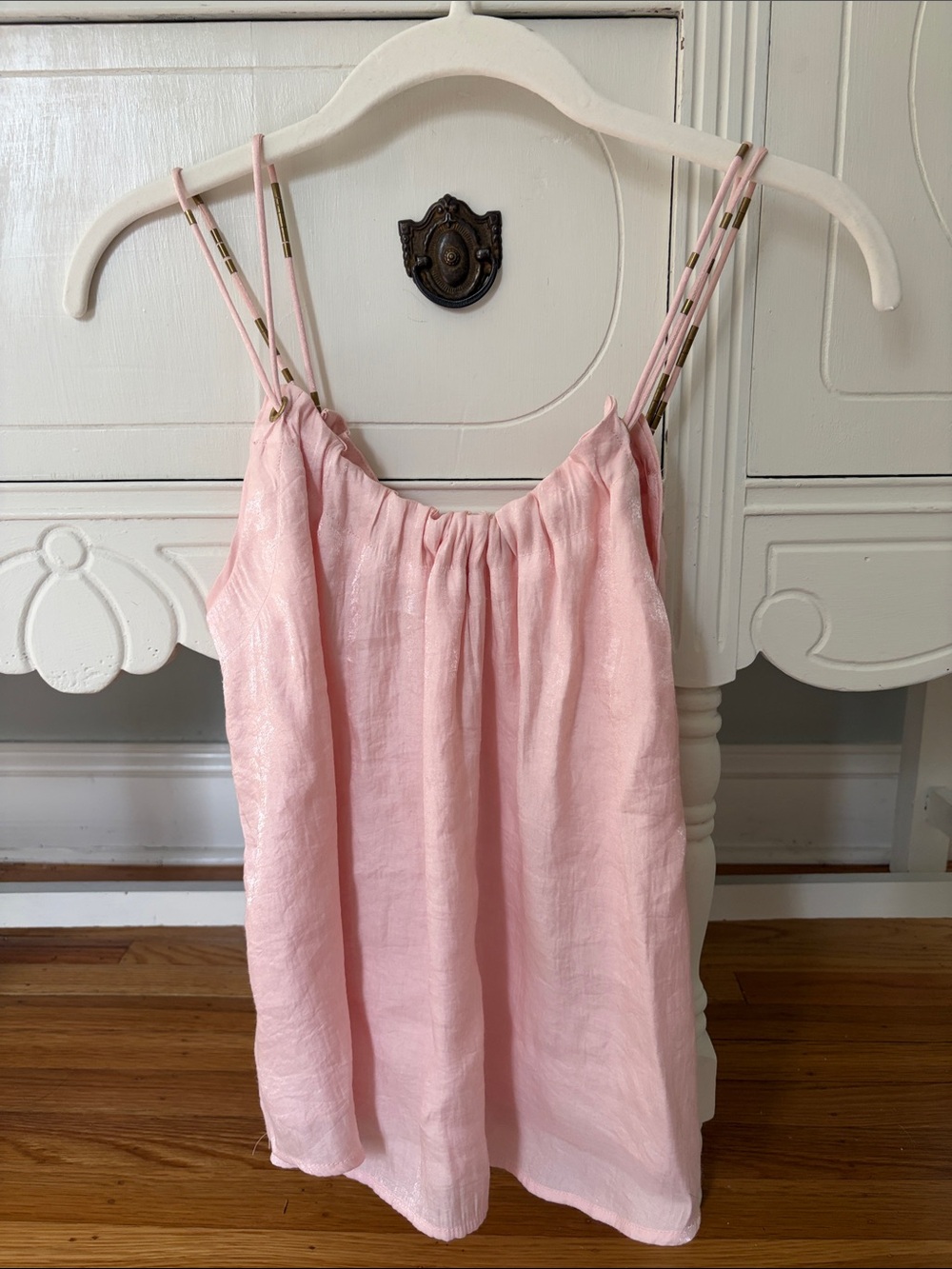 Floreat Blush Pink Double-Strap Camisole Top, Anthropologie